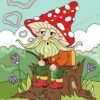 Children's Colouring book Gnomes printable digital download for kids colouring pages - Image 3
