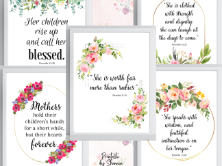 Proverbs 31 Prints, Virtuous Woman, Gift for Her, Gift for Mom