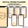 Fall-themed Digital Phone Planner - Lighter Version