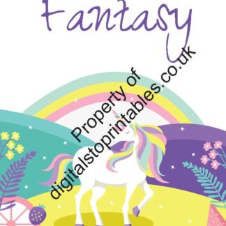 Fantasy1 Coloring Pages in reprintable pdf format