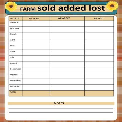 Farm Livestock Management Planner / 34 Page Printable Planner - Image 11