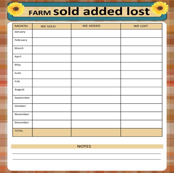 Farm Livestock Management Planner / 34 Page Printable Planner - Image 11