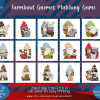 PRINTABLE MATCHING Memory Card Game | Card Game | Memory Game for Kids| Bonus Lunchbox Cards| Pre-K Cards | PDF Color B&W | Gnomes | Farm - Image 2