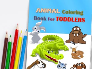 Animal Coloring Pages For TODDLERS! DIGITAL DOWNLOAD. Printable