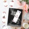 Set of 5 pretty Floral Cat themed Printable Bookmarks home printable PDF instant download