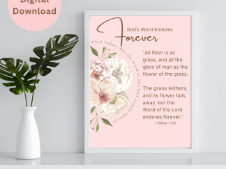 Printable Word Art Faith-based Scripture