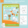 PRINTABLE COLORING Pages | Fox and Deers Coloring Book for Kids, 20 Pages, Super Simple, Fox, Deer, US Letter, Coloring Book, Younger Kids