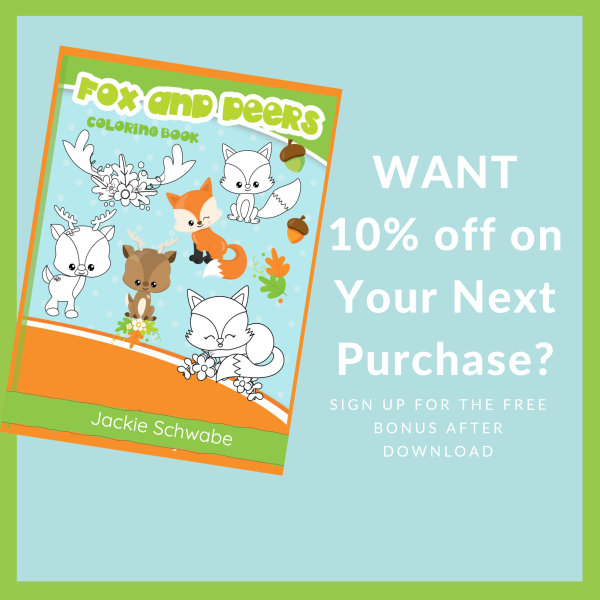 PRINTABLE COLORING Pages | Fox and Deers Coloring Book for Kids, 20 Pages, Super Simple, Fox, Deer, US Letter, Coloring Book, Younger Kids - Image 8