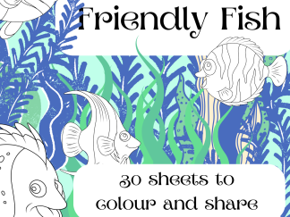 Friendly Fish coloring book