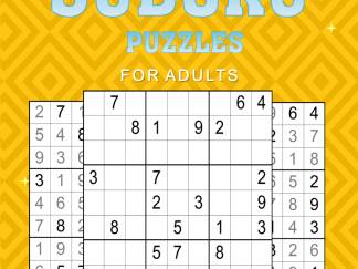 Instant Downloadable Easy Sudoku Printable 1 per Page Puzzle Book for Adults. Contains 100 'Easy' Puzzles with Answers