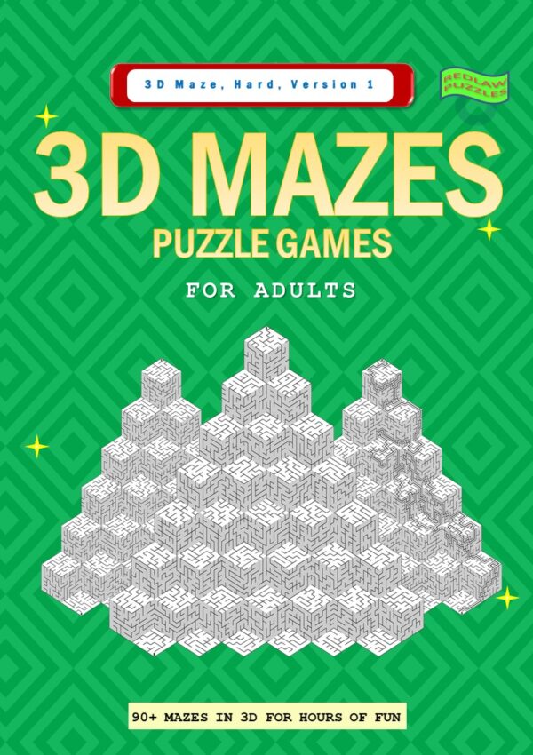 3D Mazes Hard Difficulty Front Cover