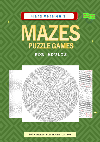 Very Hard Maze Puzzles Front Cover