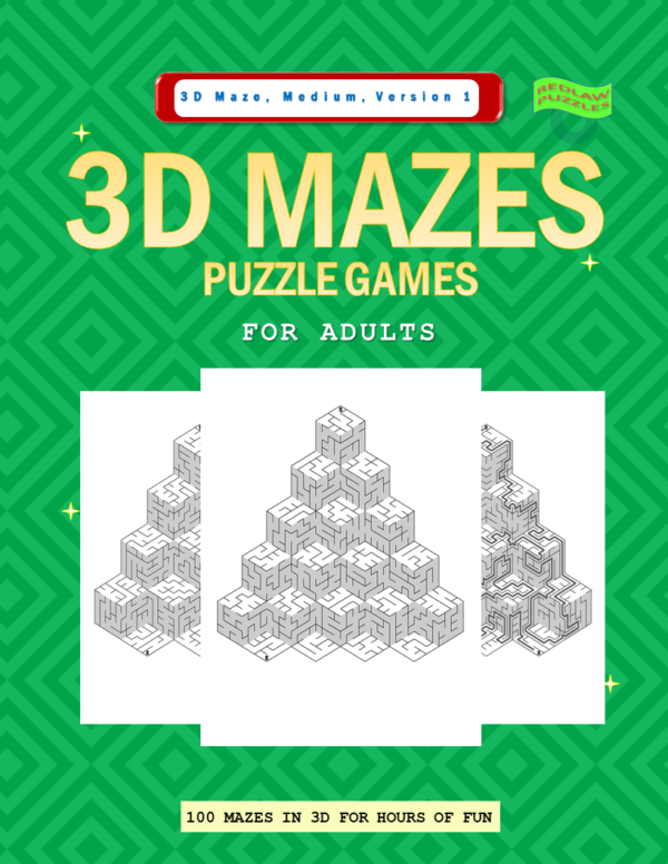 3D Medium Maze Front Cover