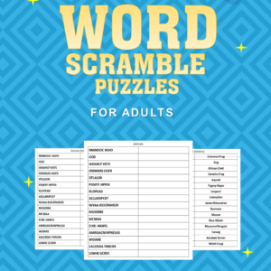 Word Scramble #2 front cover