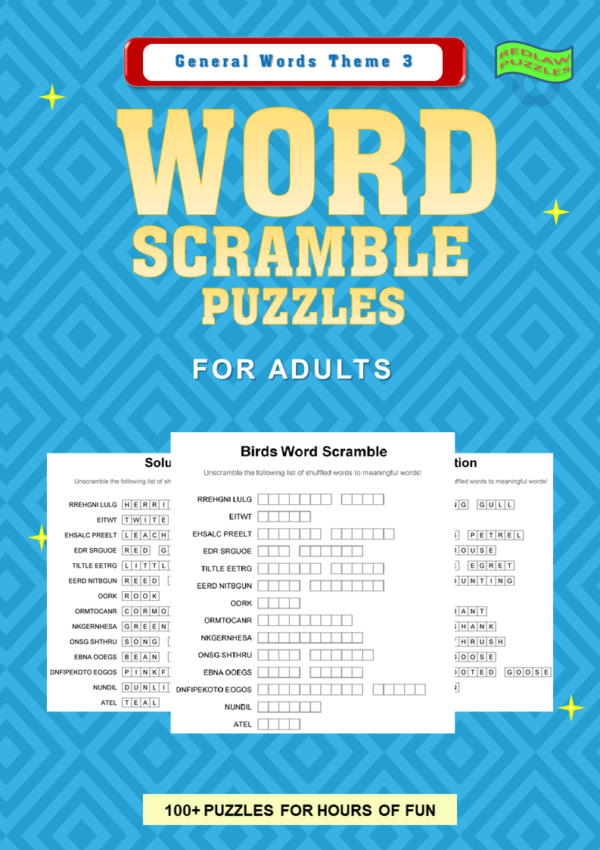 Word Scramble #3 front cover