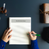 Writing in Full Moon Journal home printable mockup