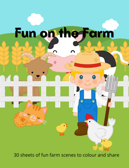 Fun on the Farm coloring book