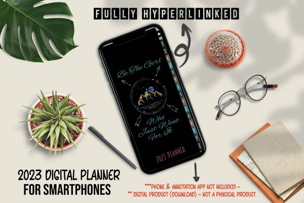 2023 Digital Planner for Smartphones - The Girl Who Went For It