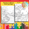 Gnome Coloring, Coloring Page Bundle, Gnome Coloring Pages for Kids, 30 Pages, Kids Coloring Pages, US Letter, Gnome Fairy Houses, Fantasy - Image 2