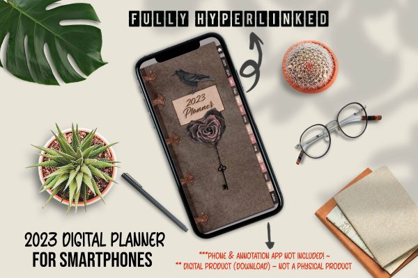 2023 Digital Planner for Smartphones - Gothic
