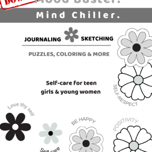 Daisy jounal, coloring book for teen girls and young women