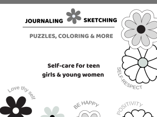 Daisy jounal, coloring book for teen girls and young women