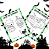 HALLOWEEN Black Cat Games Bundle + Cut Paste & Wear Papercraft Cat Mask DIGITAL DOWNLOAD Printables - Image 4