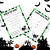 HALLOWEEN Black Cat Games Bundle + Cut Paste & Wear Papercraft Cat Mask DIGITAL DOWNLOAD Printables - Image 5