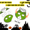 HALLOWEEN Black Cat Games Bundle + Cut Paste & Wear Papercraft Cat Mask DIGITAL DOWNLOAD Printables - Image 8