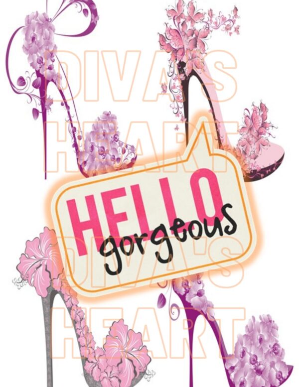Hello Gorgeous Printable Stationery - Image 2