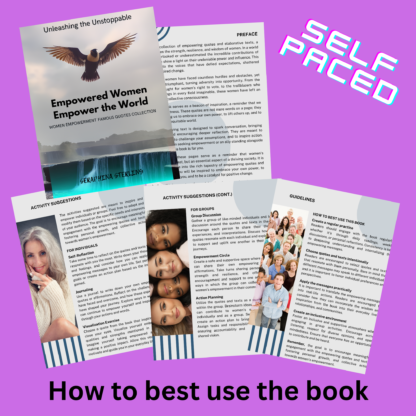 Personal Development & Women Empowerment Guide, with a collection of 52 inspirational quotes, Printable, and introspecting guidance - Image 2
