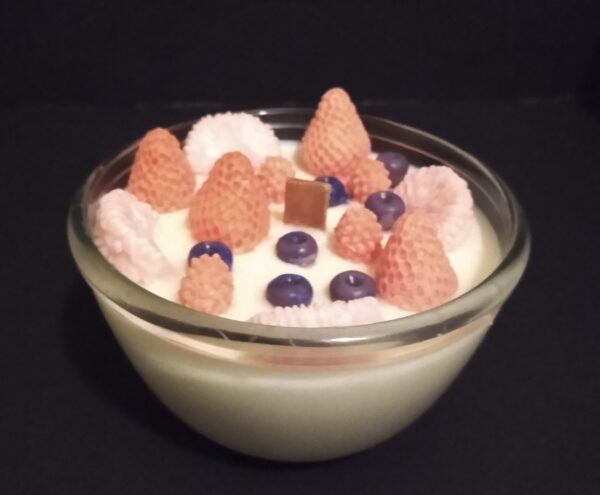 Lottery Candle Fruit and yogurt soy wax candle bowl with wooden wick - Image 8