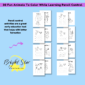 Image of 16 Pencil control and coloring page activities for preschoolers