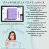 Bella Vita Digital Planner Very Peri Purple- Available in Sunday/Monday Start, Dated/Undated Options, INSTANT DOWNLOAD for use in GoodNotes 5, Zinnia, ZoomNotes