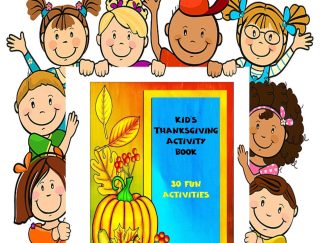 KIDS Thanksgiving Activity Book...PRINTABLE! Digital Dowmload.