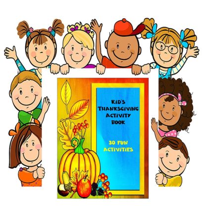 KIDS Thanksgiving Activity Book...PRINTABLE! Digital Dowmload.
