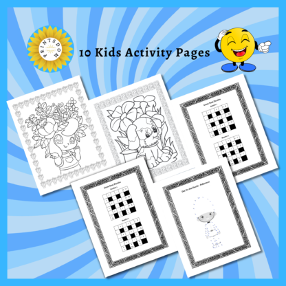 20 Engaging Activity Sheets for Family, Printable Activity Bundle, Kids and Adult Puzzles, Digital Download for Instant Fun - Image 2