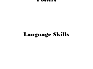 Kids Educational Posters - Language Skills