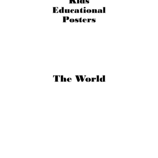 Kids Educational Posters - The World