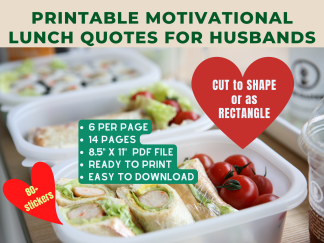 Printable Motivational Lunch Quotes for Husbands