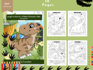 Baby Dinosaur Coloring Joke Book, Dino Coloring Book, Coloring Bundle, Dinosaur Coloring Pages for Kids, Printable Coloring Pages, Baby Dino