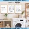 Laundry Room Funny Digital Prints, Wall Art Printables, Set of 3, Never Ending Chore, Funny Sayings, Funny Definition