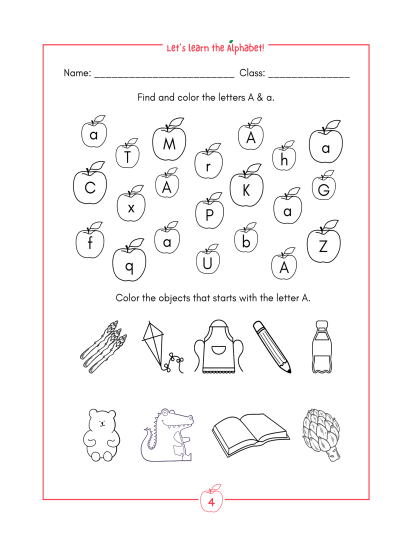Learning My ABCs - Find and Color the Letter - Image 2