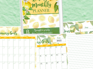 Monthly Calendar Lemon Theme