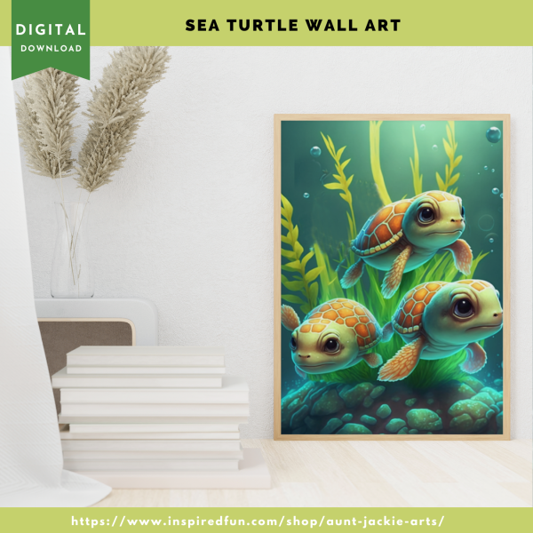 Wall Art - Turtle Trio