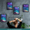 WALL ART - Abstract Purple Clouds Lightening over Calm Water - Set of 7 Images - pdf, jpg - 5 Aspect Ratios / Sizes - 3 Unannounced Bonuses - Image 5