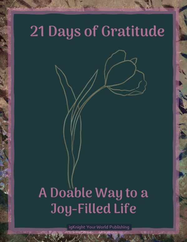 21 Days of Gratitude Journal (Plum & Green Border Edition)