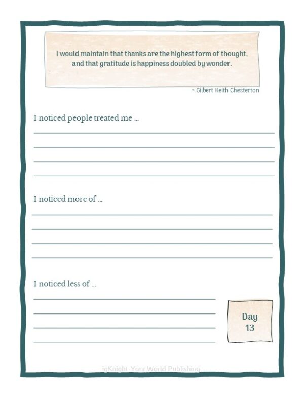 21 Days of Gratitude Journal (Plum & Green Border Edition) - Image 6