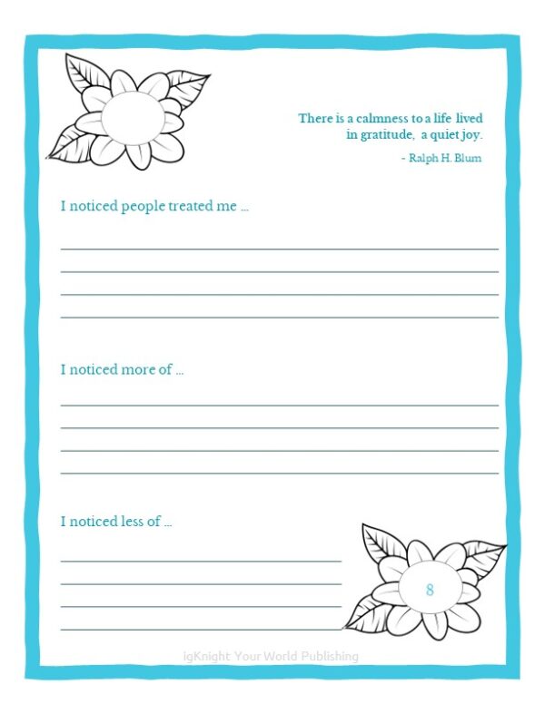 21 Days of Gratitude Journal (Teal Border Edition) - Image 7