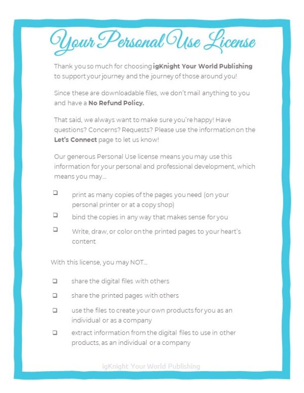 21 Days of Gratitude Journal (Teal Border Edition) - Image 4